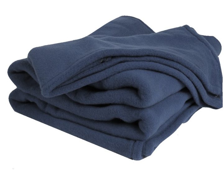 Couverture en laine tissée en France