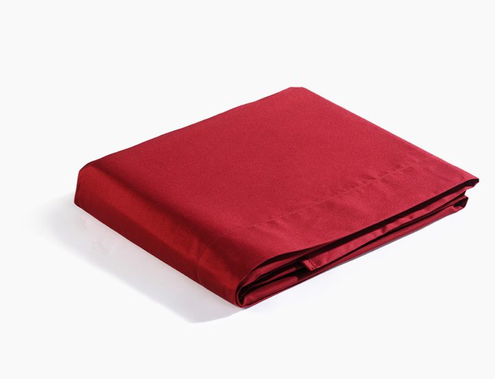 Drap plat en satin de coton